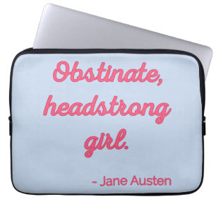 Pride and Prejudice Quote II - Stijlvolle stijl Laptop Sleeve