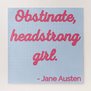 Pride and Prejudice Quote II - Stijlvolle stijl Legpuzzel