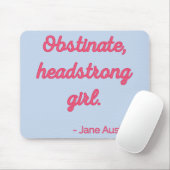 Pride and Prejudice Quote II - Stijlvolle stijl Muismat (Met muis)