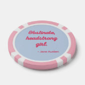Pride and Prejudice Quote II - Stijlvolle stijl Poker Chips (Enkel)