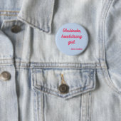 Pride and Prejudice Quote II - Stijlvolle stijl Ronde Button 5,7 Cm (In situ)