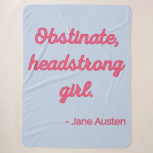 Pride and Prejudice Quote II - Stijlvolle stijl Sherpa Deken