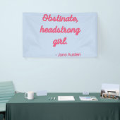 Pride and Prejudice Quote II - Stijlvolle stijl Spandoek (Beurs)