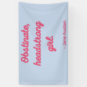 Pride and Prejudice Quote II - Stijlvolle stijl Spandoek (Verticaal)