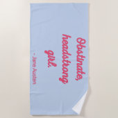 Pride and Prejudice Quote II - Stijlvolle stijl Strandlaken (Voorkant)