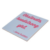 Pride and Prejudice Quote II - Stijlvolle stijl Tegeltje (Zijkant)