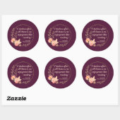 Pride and Prejudice Quote III - Cute Style Ronde Sticker (Vel)