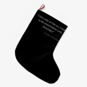 Pride and Prejudice Quote III Grote Kerstsok (Voorkant (Hangend))