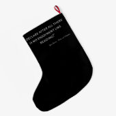 Pride and Prejudice Quote III Grote Kerstsok (Achterkant (Hangend))