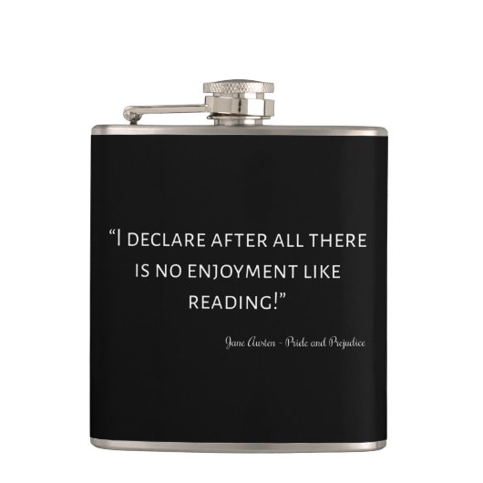 Pride and Prejudice Quote III Heupfles (Voorkant)