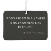 Pride and Prejudice Quote III Luchtverfrisser (Achterkant)