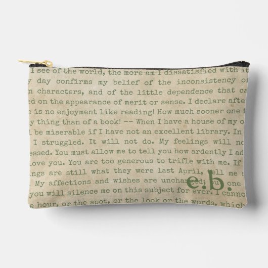 Pride and Prejudice Quotes Gepersonaliseerde Potlo Etui (Voorkant)