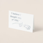 Pride and Prejudice Romantische Quote Folie Kaarten (Voorkant)