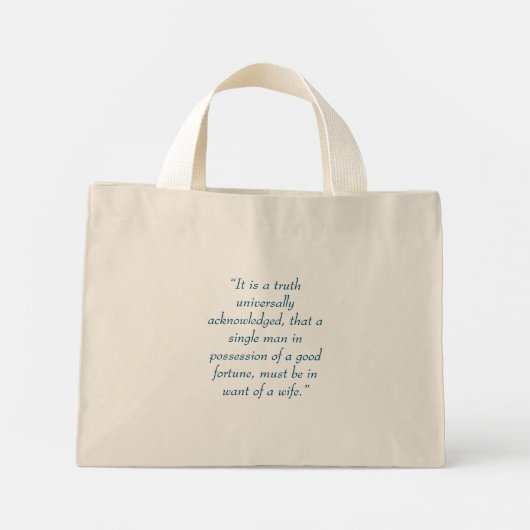 Pride and Prejudice tote bag (Achterkant)