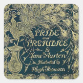 Pride and Prejudice  Vierkante Sticker (Voorkant)