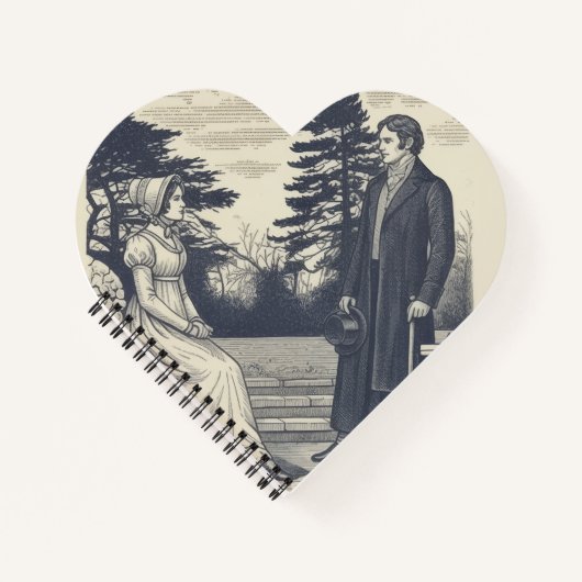 Pride and Prejudice with opening line (script) Notitieboek (Voorkant)