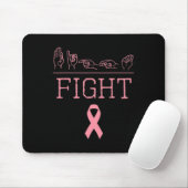 Pride ASL Fight Breast Cancer Awareness Ribbon GIF Muismat (Met muis)
