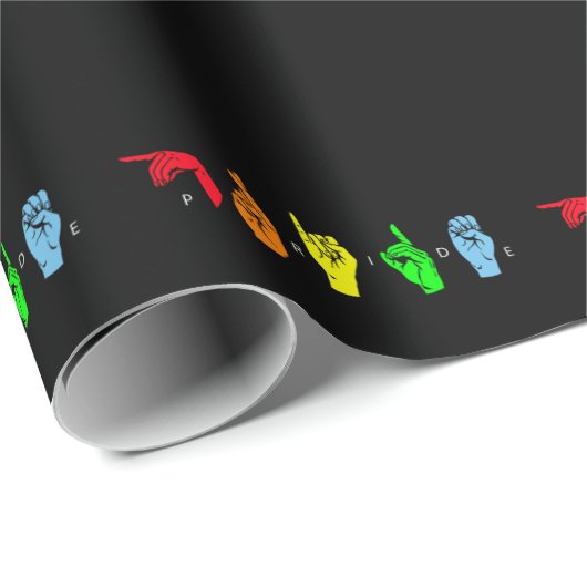 Pride ASL LGBTQ Sign Language Cadeaupapier (Rol Hoek)