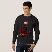 Pride ASL Merry Kerstgebarentaal Rood Geplakt Trui (Voorkant volledig)