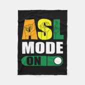 Pride ASL-modus op trotse handgebarentaal Fleece Deken (Voorkant)