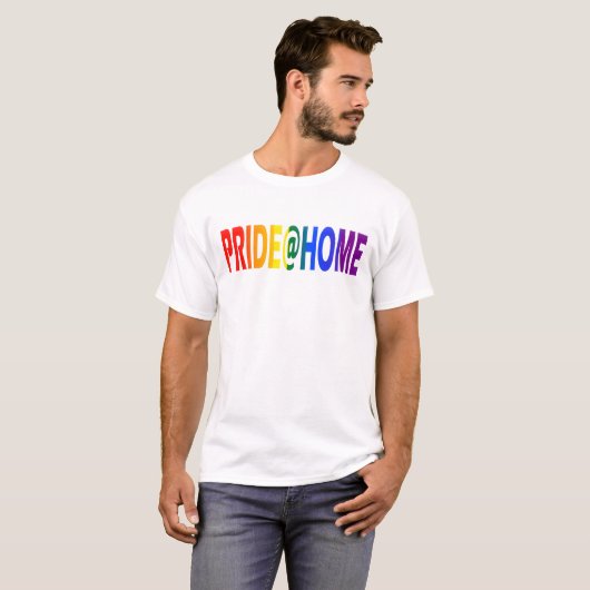 Pride at home Social Distancing Quarantine 2020 T-shirt (Voorkant volledig)