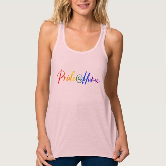 Pride at home Social Distancing Quarantine 2020 Tanktop (Voorkant)
