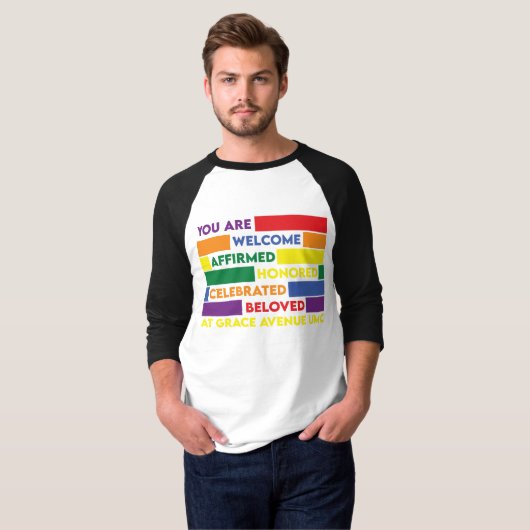 Pride Baseball Shirt (Voorkant volledig)