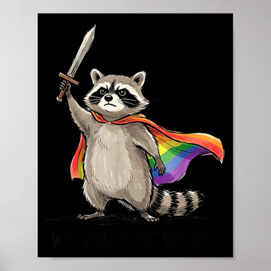 Pride bij het aanbreken van de dag Funny Lgbtq Mon Poster (Voorkant)