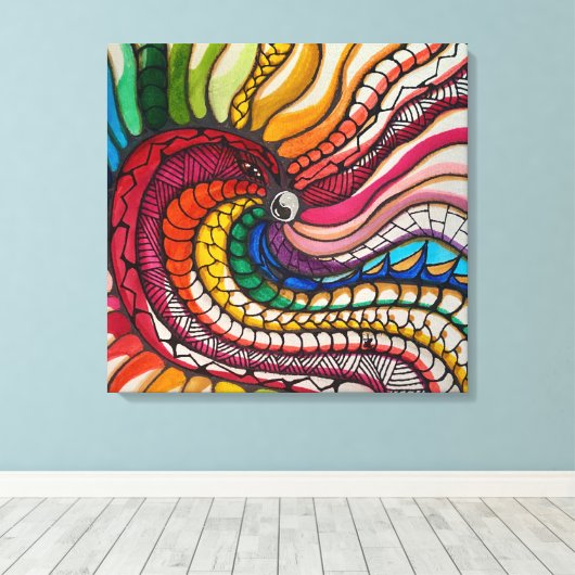 Pride Bird Canvas Afdruk (Insitu (Houten vloer))