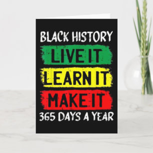 Pride Black History Month Kleding Vrouw Kaart