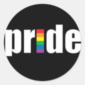 Pride Black Sticker (Voorkant)
