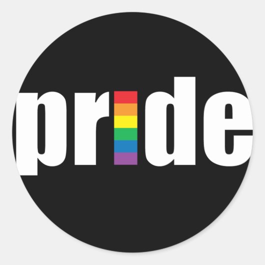 Pride Black Sticker (Voorkant)