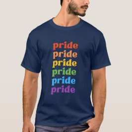 Pride blauw mannen t-shirt