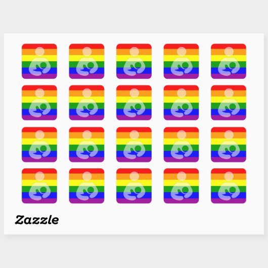 Pride Borstvoeding Symbool Stickers (Vel)