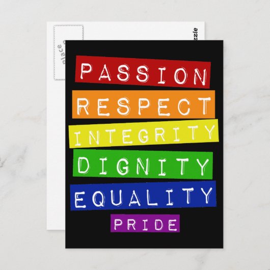 Pride Briefkaart (Voorkant / Achterkant)