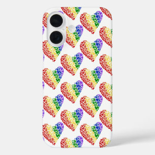 Pride Butterfly Heart – LGBTQ+ vlag kleuren iPhone 16 Hoesje