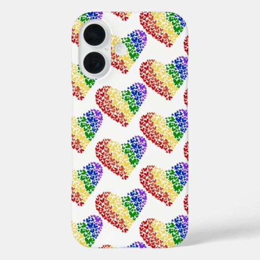 Pride Butterfly Heart – LGBTQ+ vlag kleuren Case-Mate iPhone Case (Achterkant)