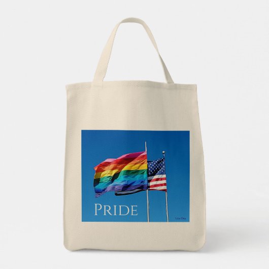 'Pride' Canvas Grocery Canvas tas (Achterkant)