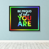 Pride canvasafdrukken canvas afdruk (Insitu (Houten vloer))