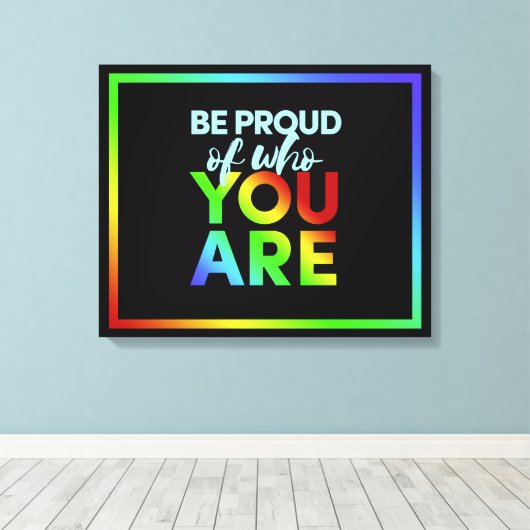 Pride canvasafdrukken canvas afdruk (Insitu (Houten vloer))