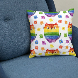 Pride Cat en Pride Hearts Pillow Kussen