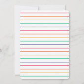 Pride Celebration | LGBTQ Gay Modern Rainbow Party Kaart (Achterkant)