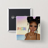 Pride Celebration Pin 1 Vierkante Button 5,1 Cm (Voorkant /achterkant)