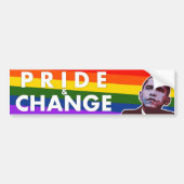 Pride & Change - Obama Politieke Bumpersticker (Voorkant)