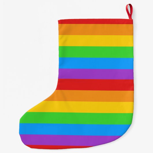 Pride Cheer: Regenboogvlag Grote Kerstsok (Achterkant)