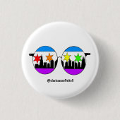 pride chicaGOggles, knop Ronde Button 3,2 Cm (Voorkant)