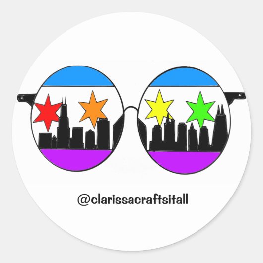 pride chicaGOggles sticker (Voorkant)