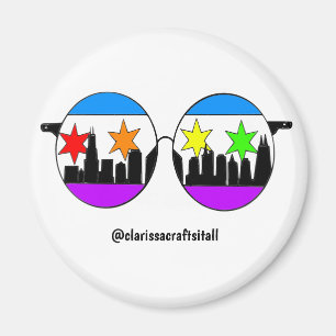 pride chicaGOggles sticker Magneet