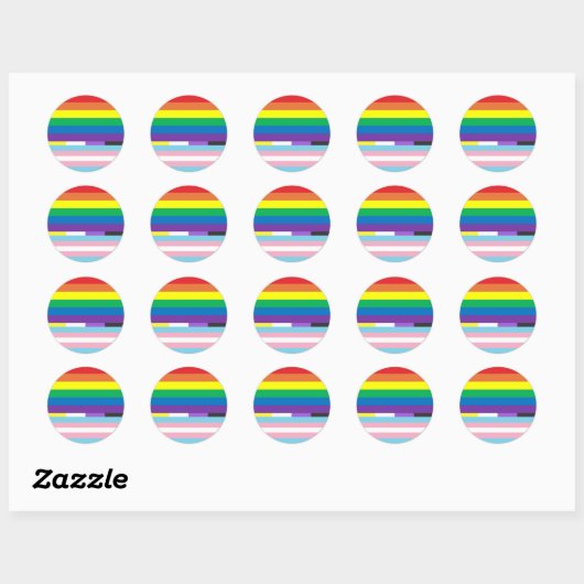 Pride Circle  Ronde Sticker (Vel)