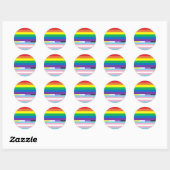 Pride Cirkel Ronde Sticker (Vel)